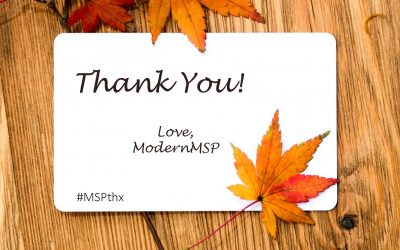 ModernMSP Gives Thanks…