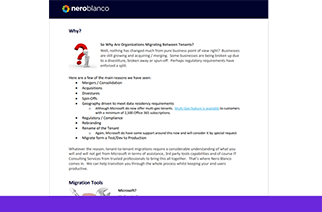 Office 365 Tenant Migrations: Best Practices from Nero Blanco