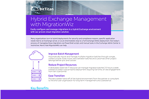 Hybrid Exchange Management with MigrationWiz