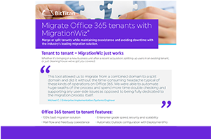 Migrate Office 365 Tenants with MigrationWiz