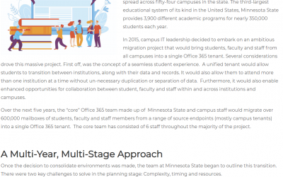 Minnesota State Improves Student, Faculty, and Staff Experience with Massive Multi-Source Migration to Office 365
