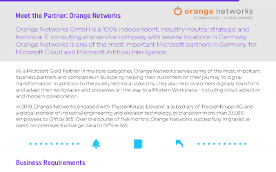Orange Networks Migrates 33K+ Users for ThyssenKrupp Elevator Using MigrationWiz