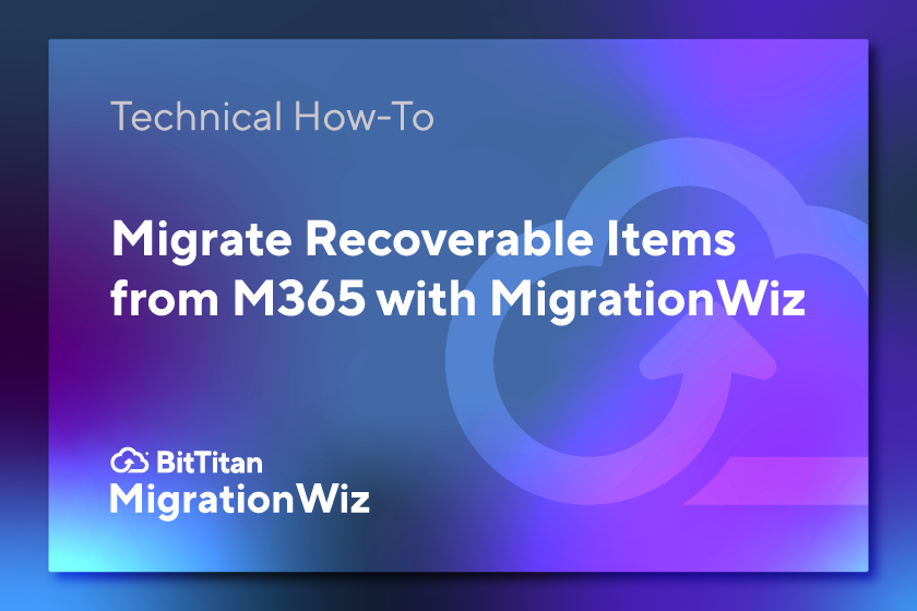 New Video: Migrate Recoverable Items
