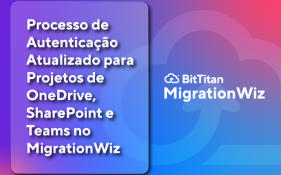 Processo de Autenticação Atualizado para Projetos de OneDrive, SharePoint e Teams no MigrationWiz