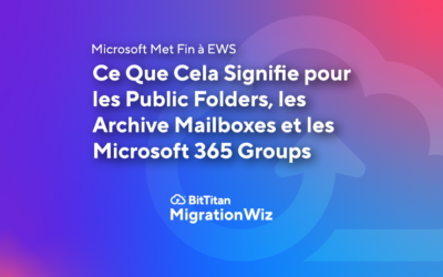 Microsoft Met Fin à EWS : Ce Que Cela Signifie pour les Public Folders, les Archive Mailboxes et les Microsoft 365 Groups